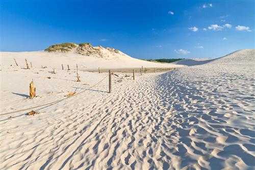 Groot buitenschilderij met strand en duinen